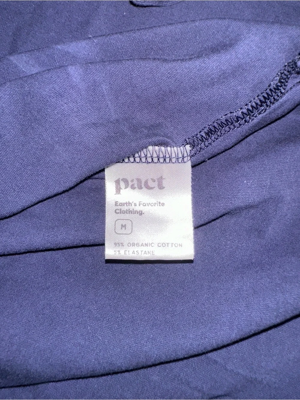 Pact Organic Cotton Sleeveless Navy Maternity Midi Tank Dress MEDIUM - Picture 5 of 6